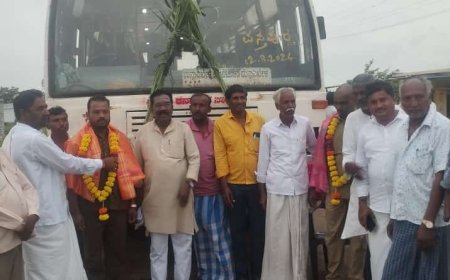 ಪಸ್ತಪುರಕ್ಕೆ ನೂತನ ಬಸ್ : ಚಾಲಕ ನಿರ್ವಾಹಕರಿಗೆ ಸನ್ಮಾನ