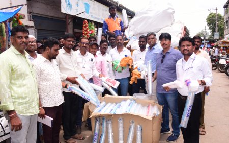 ಏಕ ಬಳಕೆ ಪ್ಲಾಸ್ಟಿಕ್ ಮುಕ್ತ ಅಭಿಯಾನದ ಪ್ರಯುಕ್ತ  ಪ್ಲಾಸ್ಟಿಕ್ ಜಪ್ತಿ