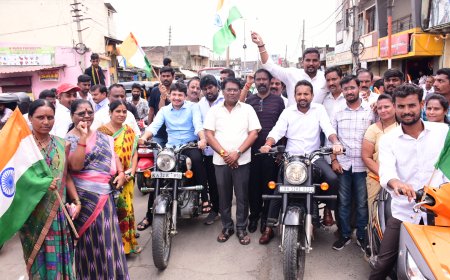 ಹರ್ ಘರ್ ತಿರಂಗಾ' ಅಭಿಯಾನದ ಕ್ಕೆ, ದತ್ತಾತ್ರೇಯ ಪಾಟೀಲ,ಚಂದು ಪಾಟೀಲ ಚಾಲನೆ