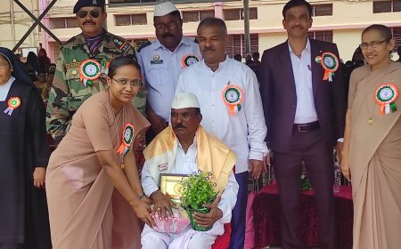 ಪ್ರಗತಿಪರ ರೈತ ದೇವಣಿ ಅವರಿಗೆ ಸನ್ಮಾನ