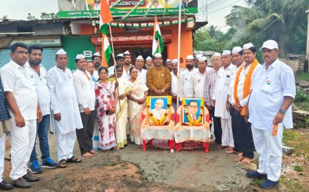 ವಾಡಿ ಬಿಜೆಪಿ ಕಛೇರಿಯಲ್ಲಿ 78ನೇ ಸ್ವಾತಂತ್ರ್ಯದ ಸಂಭ್ರಮ ಆಚರಿಸಿದರು