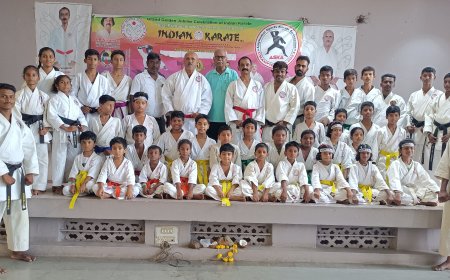 ಕರಾಟೆ ಪಟುಗಳಿಗೆ ಕಲರ್ ಬೆಲ್ಟ್  ವಿತರಣೆ