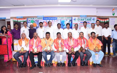 ಸ್ಟಾರ್ ಕೇರ್ ಆಸ್ಪತ್ರೆಯಲ್ಲಿ ನಿವೃತ್ತ ಯೋಧರಿಗೆ ಸನ್ಮಾನ