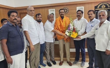 ನೂತನ ಪೊಲೀಸ್ ಕಮಿಷನರ್ ಎಸ್.ಡಿ.ಶರಣಪ್ಪ ಅವರಿಗೆ ಗೌರವ ಸನ್ಮಾನ