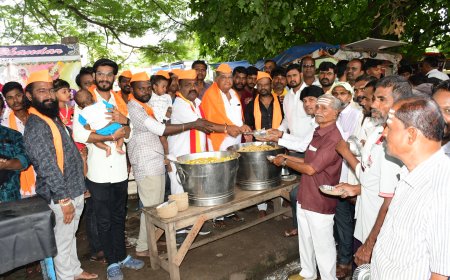 ಹವಾ ಮಲ್ಲಿನಾಥ್ ಜನ್ಮದಿನದ ನಿಮಿತ್ತ ಅನ್ನದಾಸೋಹ ಮಾಡಿದ ನಾಯ್ಕೋಡಿ
