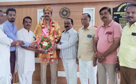 ನೂತನ ಪೋಲಿಸ್ ಆಯುಕ್ತರಿಗೆ ಹಡಪದ ಸಮಾಜದಿಂದ ಸನ್ಮಾನ