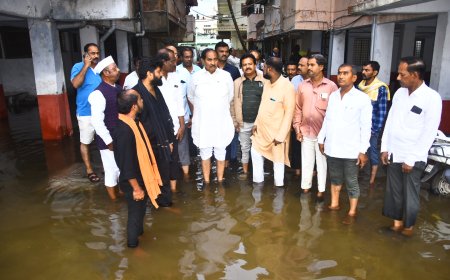 ಮಹಾಲಕ್ಷ್ಮಿ ಲೇಔಟ್ ನಲ್ಲಿ ಮನೆಯಲ್ಲಿ ಮಳೆ ನೀರು, ಅಲ್ಲಮಪ್ರಭು ಪಾಟೀಲ್ ವೀಕ್ಷಣೆ