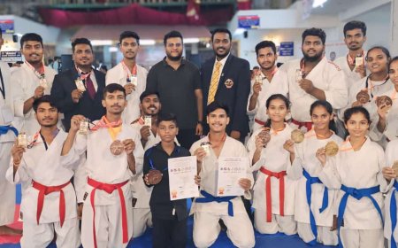 ಅಂತರಾಷ್ಟ್ರೀಯ ಕರಾಟೆಪಟು ಮನೋಹರ್ ಕುಮಾರ್ ಬೀರನೂರ ರವರ ತಂಡ 36 ಪದಕಗಳ ಸಾಧನೆ