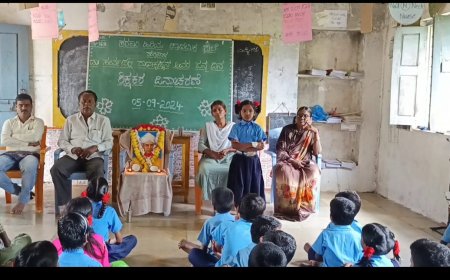 ಹೆಗ್ಗಿನಾಳ ಸರ್ಕಾರಿ ಪ್ರಾಥಮಿಕ ಶಾಲೆಯಲ್ಲಿ ಶಿಕ್ಷಕರ ದಿನಾಚರಣೆಯ ಕಾರ್ಯಕ್ರಮ ಜರಗಿತು
