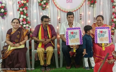 ರಾಜವಿಕಾ ಪ್ರೈಮರಿ ಶಾಲೆಯಲ್ಲಿ “ಗ್ರ್ಯಾಂಡ್ ಪೇರೆಂಟ್ಸ ಡೇ” ಆಚರಣೆ ಮೊಮ್ಮಕ್ಕಳಿಗೆ ಅಜ್ಜ-ಅಜ್ಜಿಯ ಕಾಳಜಿಯೇ ನಿಜವಾದ ಆಸ್ತಿ