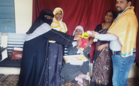 ಅಂಗವಿಕಲ ಕಲ್ಯಾಣ ಅಧಿಕಾರಿಗೆ ಸನ್ಮಾನ