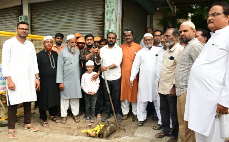 ವಿದ್ಯಾನಗರದಲ್ಲಿ ವಿವಿಧ ಕಾಮಗಾರಿಗಳಿಗೆ ಸಚಿನ್ ಶಿರವಾಳ್ ಚಾಲನೆ