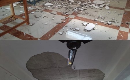 ಚಿಂತನಹಳ್ಳಿ  ಶಾಲಾ ಮೇಲ್ಚಾವಣಿ  ಕುಸಿತ ಮಕ್ಕಳು ಪ್ರಾಣಾಪಯದಿಂದ ಪಾರು : ಶರಣಬಸಪ್ಪ ಯಲ್ಹೇರಿ ಕರವೇ ಅಧ್ಯಕ್ಷರು