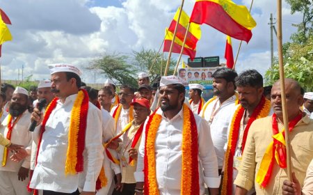 ಕೇಂದ್ರದ ಮಲತಾಯಿ ಧೋರಣೆ ಖಂಡಿಸಿ ಪ್ರವೀಣ್ ಶೆಟ್ಟಿ ಬಣ ಜಾಥಾ ಯಶಸ್ವಿ