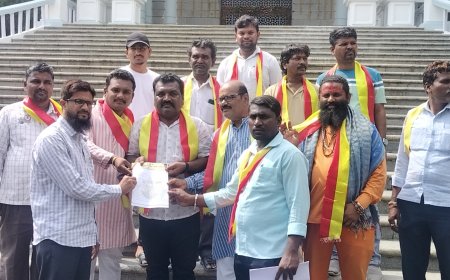 ಮೃತನ ಕುಟುಂಬಕ್ಕೆ ಪರಿಹಾರ ಧನ ಒದಗಿಸಬೇಕೆಂದು ದತ್ತು ಹಯ್ಯಾಳಕರ್ ನೇತೃತ್ವದಲ್ಲಿ ಡಿಸಿ ಮುಖಾಂತರ ಸಿಎಂಗೆ ಮನವಿ