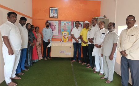 ವಾಡಿ ||  ಬಿಜೆಪಿ ಕಛೇರಿಯಲ್ಲಿ ಜನಸಂಘದ ಪಂಡಿತ್ ದೀನದಯಾಳ ಉಪಾಧ್ಯಾಯರ ಜಯಂತಿ ಆಚರಣೆ