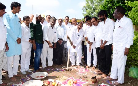 ಉದನೂರನಲ್ಲಿ ರೈತ ಭವನ ಕಾಮಗಾರಿ ಅಡಿಗಲ್ಲು ಚಾಲನೆ