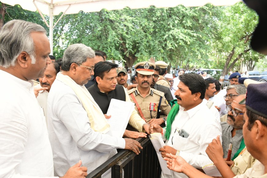 ರೈತರ ವಿವಿಧ ಬೇಡಿಕೆಗಳು ಈಡೇರಿಸಬೇಕೆಂದು ಸಿಎಂ ಅವರಿಗೆ ಮನವಿ