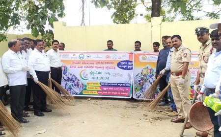 ಗಾಂಧೀಜಿ ಸ್ಮರಣೆಗೆ ಸ್ವಚ್ಛತೆಯೇ ಸೇವೆ ಅಭಿಯಾನ :..