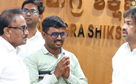 ದ್ವಿತೀಯ ಪಿಯುಸಿ ಪ್ರಾಯೋಗಿಕ ಪರೀಕ್ಷೆ ಸುತ್ತೋಲೆ ವಾಪಸ್ ಶಿಕ್ಷಣ ಸಚಿವರಿಗೆ ಅಭಿನಂದನೆ ವಿಧಾನ ಪರಿಷತ್ ಸದಸ್ಯ ಶ್ರೀ ಶಶೀಲ್ ಜಿ ನಮೋಶಿ