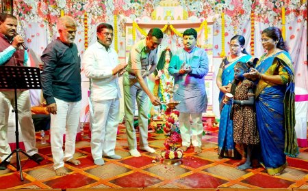 ಕೆ.ಹೆಚ್.ಬಿ ಗ್ರೀನ್ ಪಾರ್ಕ್ ಬಡಾವಣೆಯಲ್ಲಿ ದಸರಾ ವೈಭವ- ದುಷ್ಟ ಶಕ್ತಿಯ ವಿರುದ್ಧ ವಿಜಯ ಸಾದಿಸುವದೆ ನವರಾತ್ರಿ ಉತ್ಸವದ ಸಂಕೇತ