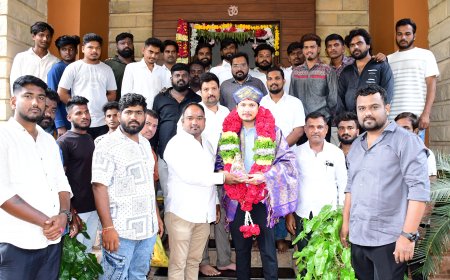 ಬಿಜೆಪಿ ನಗರಜಿಲ್ಲಾ ಯುವಮೋರ್ಚಾದ ನೂತನ ಉಪಾಧ್ಯಕ್ಷರಾಗಿ ಆಯ್ಕೆ  ರೇವೂರ ಪಾಟೀಲರಿಗೆ ಸನ್ಮಾನ