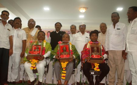 ಸಂಸದ ಖಂಡ್ರೆ, ರಾಧಾಕೃಷ್ಣ ಎಂಎಲ್‌ಸಿ ಪಾಟೀಲಗೆ ಸನ್ಮಾನ  ಜಲ ಸಂರಕ್ಷಣೆ ಯೋಜನೆಗಳ ತರಲು ಶ್ರಮಿಸುವೆ: ಸಾಗರ ಖಂಡ್ರೆ