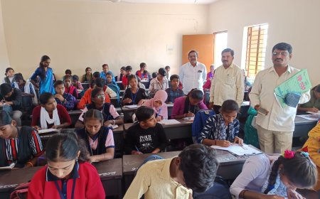 ಸುಲೇಪೇಟ : 3 ದಿನಗಳ ಕಾಲ ಡ್ರಾಯಿಂಗ್ ಗ್ರೇಡ್ ಪರೀಕ್ಷೆ  ಕೇಂದ್ರಕ್ಕೆ ಕ್ಷೇತ್ರ ಶಿಕ್ಷಣ ಅಧಿಕಾರಿ ಭೇಟಿ, ಪರಿಶೀಲನೆ