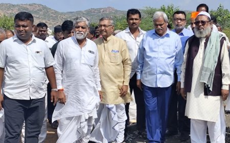 ಸಗರ ದರ್ಗಾ ಸಿಸಿ ರಸ್ತೆ ಕಾಮಗಾರಿ ಸಚಿವರಿಂದ ವೀಕ್ಷಣೆ.