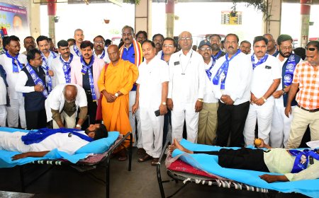 ಕೇಂದ್ರ ಬಸ್ ನಿಲ್ದಾಣದಲ್ಲಿ ರಕ್ತದಾನ ಶಿಬಿರ