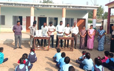 ಪೋಲಿಸ್ ಅಧಿಕಾರಿಯ ಜನ್ಮ ದಿನ : ಲೇಖನ ಸಾಮಗ್ರಿ ವಿತರಣೆ