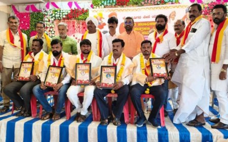 ಕೆ ಆರ್ ಎಸ್ ಪಕ್ಷದ  ರಿಯಾಜ್ ಕೆ ಬಿಳವಾರಗೆ  ಸೇವಾ ರತ್ನ ಪ್ರಶಸ್ತಿ