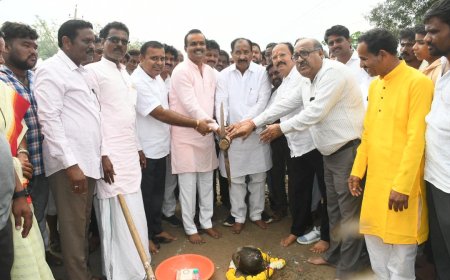 ಸಾವಳಗಿಯಿಂದ ತಾಡ ತೇಗ್ನೂರ್ ಜಿಲ್ಲಾ ಮುಖ್ಯರಸ್ತೆ ಸುಧಾರಣೆಯ 20 ಕೋಟಿ ರು ಕಾಮಗಾರಿಗೆ ಶಾಸಕ ಅಲ್ಲಂಪ್ರಭು ಪಾಟೀಲ್ ಗುದ್ದಲಿ ಪೂಜೆ