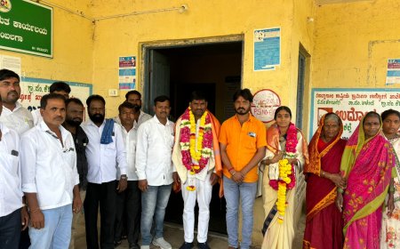 ಕೆರಿ ಅಂಬಲಗಾ ಗ್ರಾಮ ಪಂಚಾಯತ್ ನೂತನ ಅಧ್ಯಕ್ಷೆ  ಸುಹಾಸಿನಿ ಹಾಗೂ ಉಪಾಧ್ಯಕ್ಷರಾಗಿ ಮಲ್ಲಿಕಾರ್ಜುನ್ ವಿರೋಧವಾಗಿ ಆಯ್ಕೆ