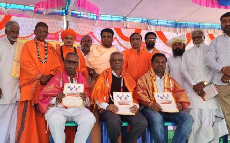 ಸಂಶೋಧಕ ಹನಿ ದೇಸಾಯಿ ಸೇರಿ ಹಲವು ಸಾಧಕರಿಗೆ ನಗನೂರ ಮಠದಲ್ಲಿ ಸನ್ಮಾನ