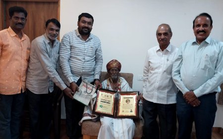 ವಿಮೋಚನ ಹೋರಾಟಗಾರ ಮಹಾದೇವಪ್ಪ ಕಡೇಚೂರ್ ಗೆ ಗೃಹ ಸನ್ಮಾನ