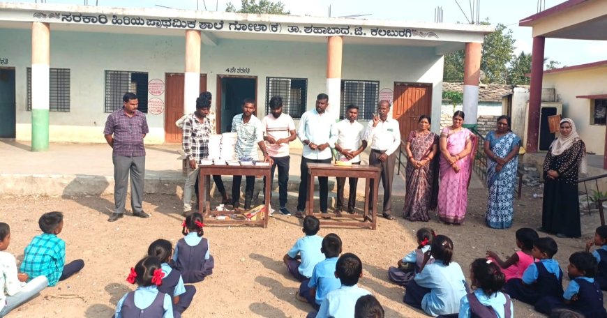 ಪೋಲಿಸ್ ಅಧಿಕಾರಿಯ ಜನ್ಮ ದಿನ : ಲೇಖನ ಸಾಮಗ್ರಿ ವಿತರಣೆ