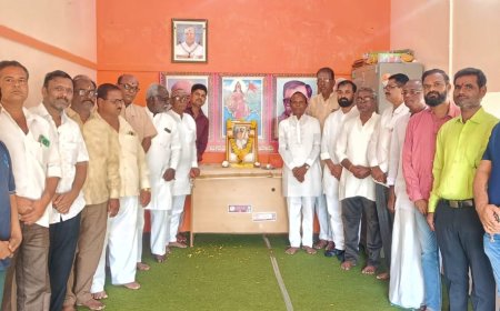 ವಾಡಿ| ಬಿಜೆಪಿ ಕಛೇರಿಯಲ್ಲಿ ಅಮರ ಶಿಲ್ಪಿ ಜಕಣಾಚಾರಿ ಜಯಂತಿ