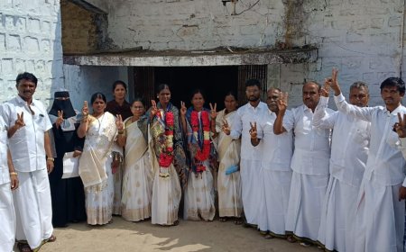 ಐನೋಳಿ ನೂತನ ಗ್ರಾಮ ಪಂಚಾಯತ್ ಅಧ್ಯಕ್ಷೆಯಾಗಿ ಶ್ರೀದೇವಿ ಮೇತ್ರಿ ಆಯ್ಕೆ  ಸಿಹಿ ಹಂಚಿ ಸಂಭ್ರಮ ಆಚರಿಸಿದ  ಬೆಂಬಲಿಗರು