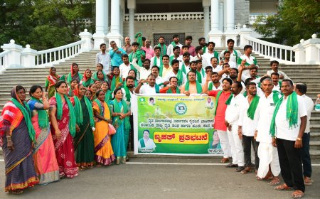 ಜಿಲ್ಲೆಯ ರೈತರ ವಿವಿಧ ಬೇಡಿಕೆಗಳು ಈಡೇರಿಸುವಂತೆ ಕರ್ನಾಟಕ ರಾಜ್ಯ ರೈತ ಸಂಘ ಹಾಗೂ ಹಸಿರು ಸೇನೆಯಿಂದ ಪ್ರತಿಭಟನೆ