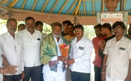 ಜಿಲ್ಲಾ ಭೋವಿ ವಡ್ಡರ ಸಮಾಜದ ಜಿಲ್ಲಾಧ್ಯಕ್ಷ ಗುಂಡಪ್ಪ ಸಾಳಂಕೆ ಅವರಿಗೆ ಸನ್ಮಾನ