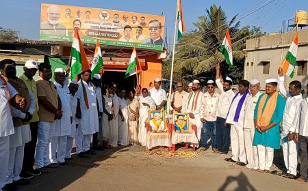 ವಾಡಿ ಬಿಜೆಪಿ ಕಛೇರಿಯಲ್ಲಿ 76ನೇ ಗಣರಾಜ್ಯೋತ್ಸವ