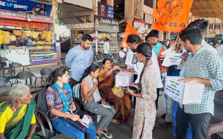 ರಾಜ್ಯ ಸರಕಾರ ನಡೆಯನ್ನು ಖಂಡಿಸಿ: ಎಬಿವಿಪಿ ವಿನೂತನ ಪ್ರತಿಭಟನೆ