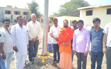ಸಗರ ಹೈ ಮಾಸ್ಟ್ ದೀಪ ಉದ್ಘಾಟನೆ