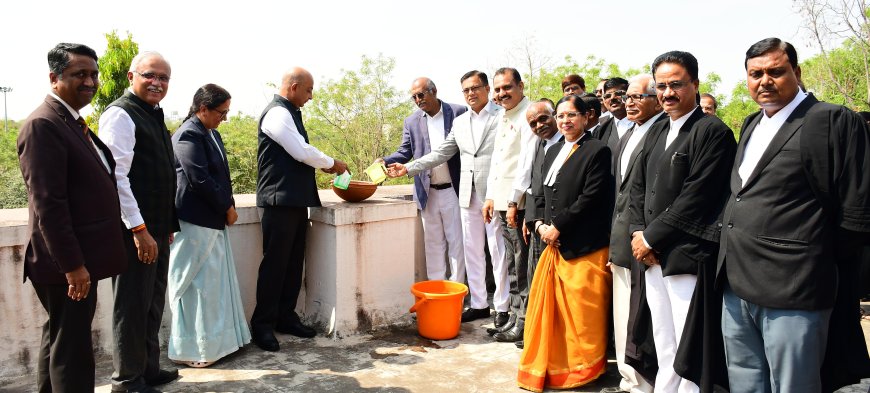 ನ್ಯಾಯದಾನ ಮಾಡುವ ಕೈಗಳಿಂದ ಪಕ್ಷಿಗಳಿಗೆ ನೀರು ದಾನ