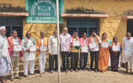 ಹರಸೂರ ಪ್ರಾ.ಕೃ.ಪ.ಸಸ ಅಧ್ಯಕ್ಷರಾಗಿ ವಿಶ್ವನಾಥಭೂಸಾರಿ,ಉಪಾಧ್ಯಕ್ಷರಗಿ ರಾಚಯ್ಯ ಸ್ಥಾವರಮಠ ಆಯ್ಕೆ.