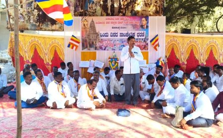 |ಸತ್ಯಾಗ್ರಹ ನಿರತ ಬೌದ್ಧಬಿಕ್ಕುಗಳ ಮೇಲಿನ ದೌರ್ಜನ್ಯ ಖಂಡಿಸಿ ಧರಣಿ ಸತ್ಯಾಗ್ರಹ|