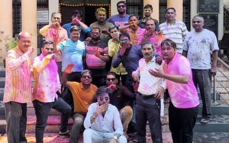 ಕಲಬುರಗಿ ಪತ್ರಿಕಾ ಭವನದಲ್ಲಿ ಹೋಳಿ ಹಬ್ಬದ ಸಂಭ್ರಮ