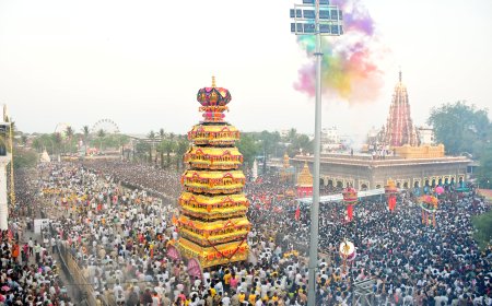 ಮಹಾದಾಸೋಹಿ ಶರಣಬಸವೇಶ್ವರರ 203ನೇ ಜಾತ್ರಾ ಮಹೋತ್ಸವ: ಭಕ್ತಿಭಾವದಿಂದ ರಥೋತ್ಸವ