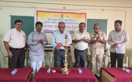 "ದಿಶಾ ಪಿಯು ವಿಜ್ಞಾನ ಕಾಲೇಜಿನಲ್ಲಿ ಯಶಸ್ವಿಯಾಗಿ ಸಾಗಿದ ಇಂಗ್ಲಿಷ್ ಮೌಲ್ಯಮಾಪನ"